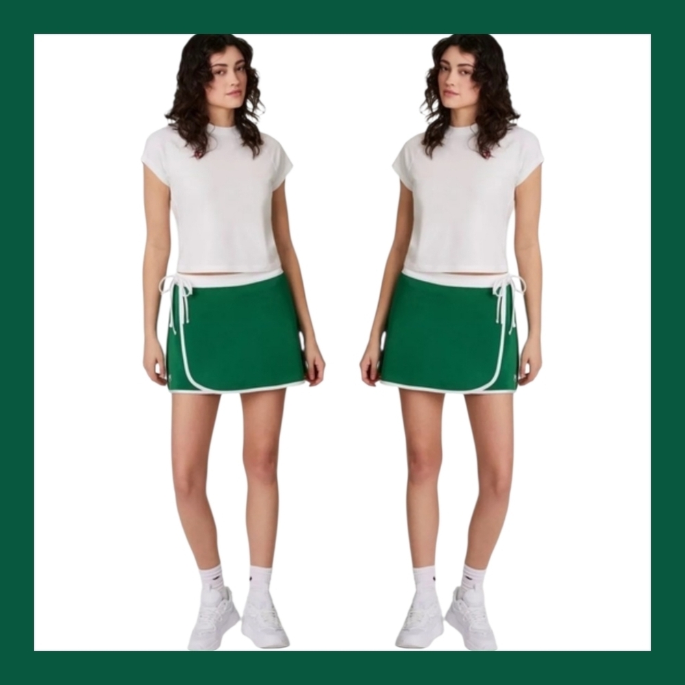Green Wrap Skirt